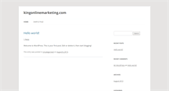 Desktop Screenshot of kingonlinemarketing.com